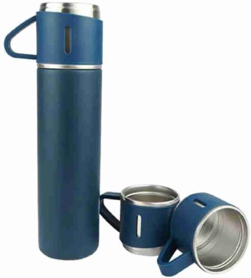 NSP BROTHERS VACCUM FLASH SET 500 ml Flask(Pack of 3, Black, Blue, Steel)