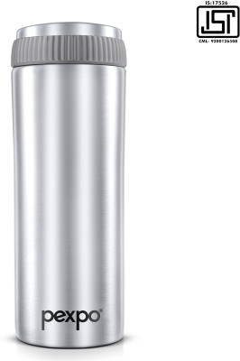 pexpo Vacuum Insulated Water Bottle, Stainless Steel Hot & Cold, Crypto 500 ml Flask(Pack of 1, Silver, Steel)