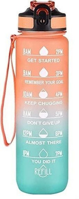 Paradox 1000 ml Plastic, Silicone Sipper(Pack of 1, Multicolor)