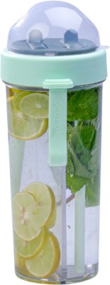 SCL Steelo Sipmate 2 Drinks In 1 Cup Dual Sipper Food Grade PET Material 600 ml Sipper(Pack of 1, Green, PET, Plastic)