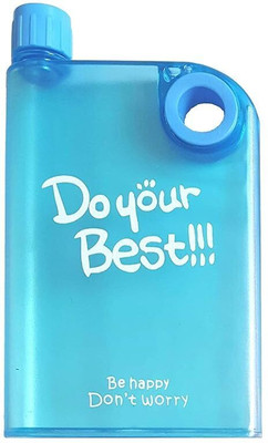 Amazing Wish Amazing Wish Notebook Water Bottle 380 ml Bottle(Pack of 1, Blue, Plastic)