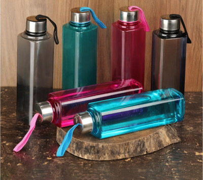 3D METRO SUPER STORE 1000 ml PET Bottle(Pack of 6, Multicolor)