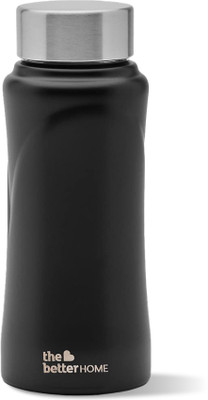 The Better Home 500 ml Steel Bottle(Pack of 1, Black)