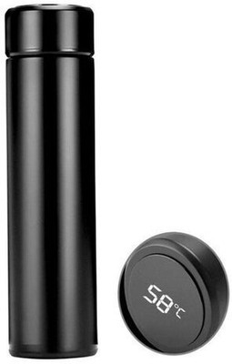 Teksqr 500 ml Steel Bottle(Pack of 1, Black)