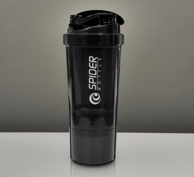 Vnew 600 ml Plastic Shaker(Pack of 1, Black)