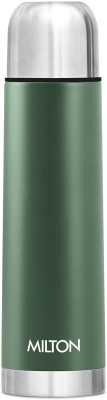 MILTON Eco-Flip 500 Thermosteel Double Walled Vacuum Insulated Flask Bottle 500ml Green 500 ml Flask(Pack of 1, Green, Steel)