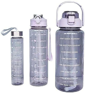 NECTAK 2000 ml Plastic Bottle(Pack of 3, Multicolor)