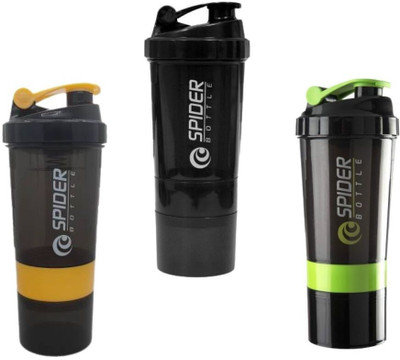TRUE INDIAN 500 ml Plastic Shaker(Pack of 3, Multicolor)