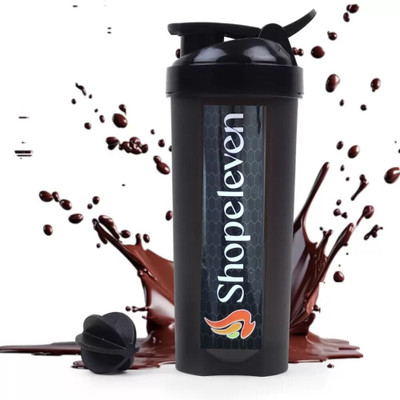 Shopeleven 700 ml Plastic Shaker(Pack of 1, Grey)