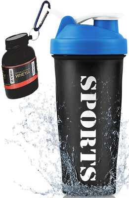ZYRO 650 ml Plastic Shaker(Pack of 2, Blue)