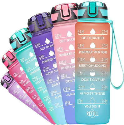 ODOTA 1000 ml Plastic Bottle(Pack of 1, Multicolor)