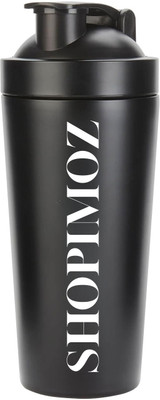 ShopiMoz 750 ml Stainless Steel Shaker(Pack of 1, Black)