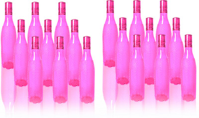 3D METRO SUPER STORE 1000 ml PET Bottle(Pack of 18, Pink)