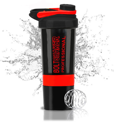 TRUE INDIAN 600 ml Plastic Shaker(Pack of 1, Red)