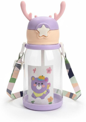 aquabuddy 600 ml Plastic Sipper(Pack of 1, Purple)