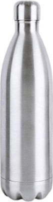 TruVeli Stainless Steel Water Bottle I Double Wall Vacuum Insulated I Thermos Flask 500 ml Bottle(Pack of 1, Silver, Steel)