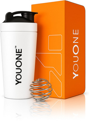 Youone 750 ml Steel Shaker(Pack of 1, White)