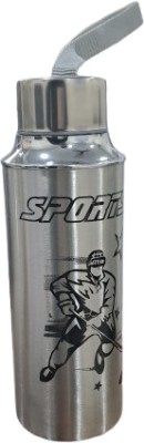 Origin and Outlet Group Stainless Steel Fridge Water Bottle 600 ml Bottle 600 ml Bottle(Pack of 1, Steel/Chrome, Steel)