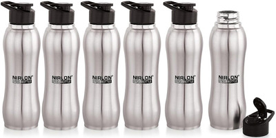 NIRLON 750 ml Steel Bottle(Pack of 6, Silver)