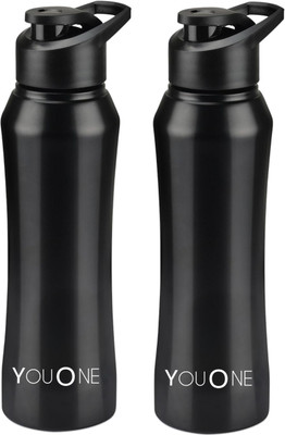 Youone 1000 ml Steel Sipper(Pack of 1, Black)