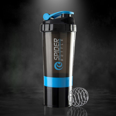 TRUE INDIAN 500 ml Plastic Shaker(Pack of 1, Blue)