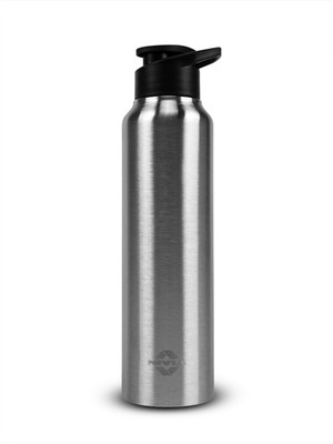 NIVIA 1000 ml Stainless Steel Bottle(Pack of 1, Steel/Chrome)