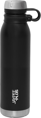 Jaypee Plus 1000 ml Stainless Steel Bottle(Pack of 1, Black)