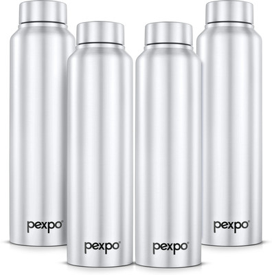 pexpo 950 ml Steel Bottle(Pack of 4, Silver)