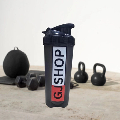 GJSHOP 700 ml Plastic Shaker(Pack of 1, Black)