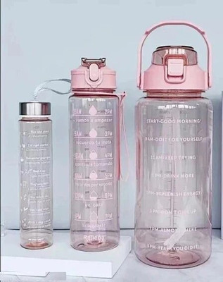 ECOBSY 3000 ml Plastic Bottle(Pack of 3, Multicolor)