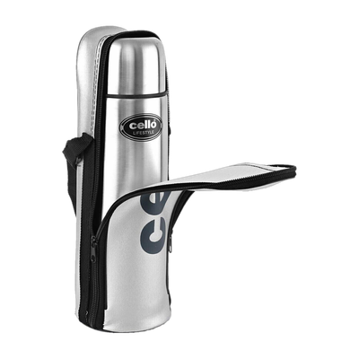 cello Lifestyle Stainless Steel Insulated 500 ml Stainless Steel Flask(Pack of 1, Silver)