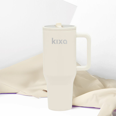 Kixa 1200 ml Steel Sipper(Pack of 1, Beige)