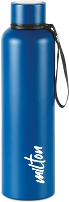 KAVYACRASH Aura 1000 Thermosteel Bottle, 1.05 Litre| 24 Hours Hot and Cold | Easy to Carry 1050 ml Bottle(Pack of 1, Blue, Steel)