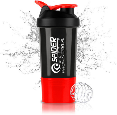 Dassio 500 ml Plastic Shaker(Pack of 1, Red)