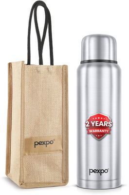 pexpo 1500 ml Steel Flask(Pack of 1, Steel/Chrome)