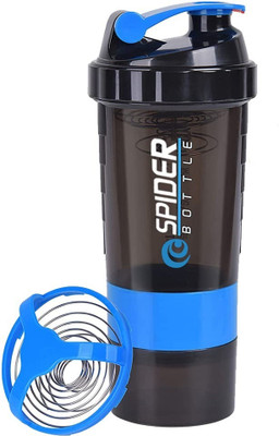 Da Novira 500 ml Plastic Shaker(Pack of 1, Blue)