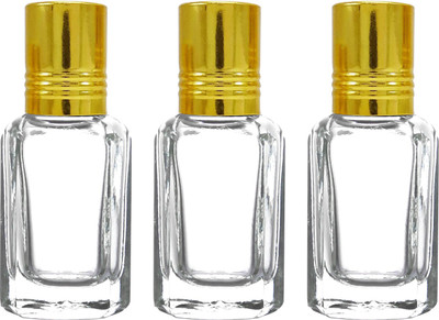 nsb herbals 6 ml Glass Bottle(Pack of 3, Clear)