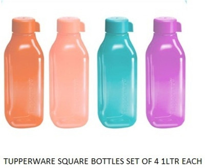TUPPERWARE 1000 ml Plastic Bottle(Pack of 4, Multicolor)