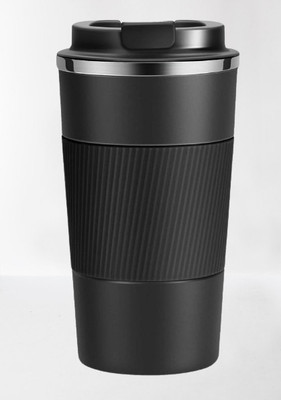 KAVANA 500 ml Steel Flask(Pack of 1, Black)