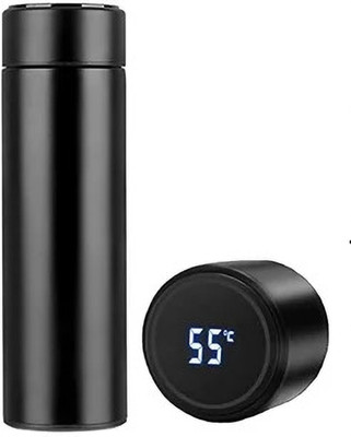 THE SILVERMADE 500 ml Steel Sipper(Pack of 1, Black)