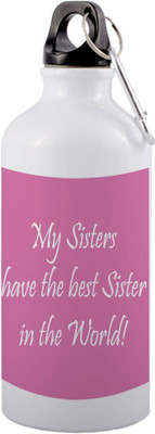 COLOR YARD 600 ml Aluminium Sipper(Pack of 1, White)