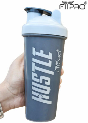 FitPro 700 ml Plastic Shaker(Pack of 1, Grey)