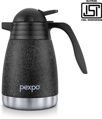 pexpo 1000 ml Steel Flask(Pack of 1, Black)