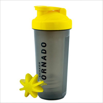 Trueware 700 ml Plastic Shaker(Pack of 1, Yellow)