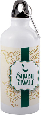 HeartInk 750 ml Aluminium Bottle(Pack of 2, White)