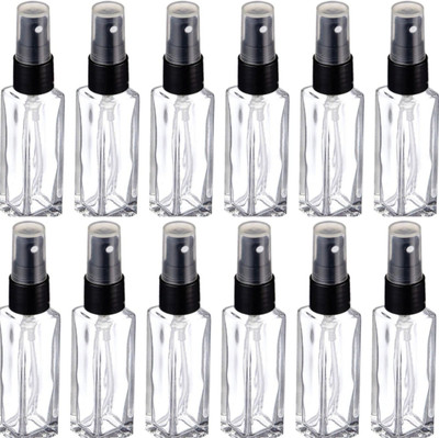 Zahra art 8 ml Glass Spray Bottle(Pack of 12, White)