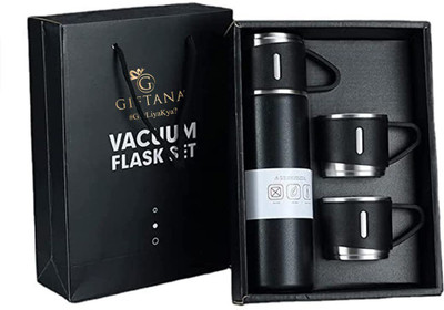 Bypass 500 ml Steel Flask(Pack of 1, Black)