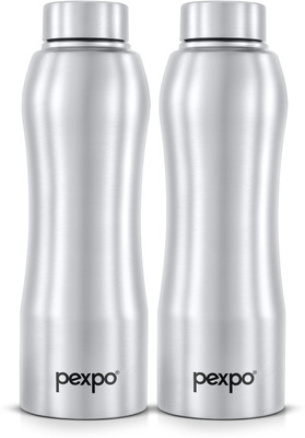 pexpo 750 ml Steel Bottle(Pack of 2, Silver)