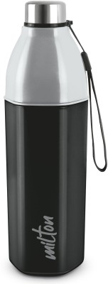 MILTON Kool Hexone 1200 Insulated Water , 1.12 Litres 1120 ml Bottle(Pack of 1, Black, Grey, PET)