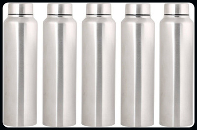 Trendblend 1000 ml Steel Bottle(Pack of 5, Silver)